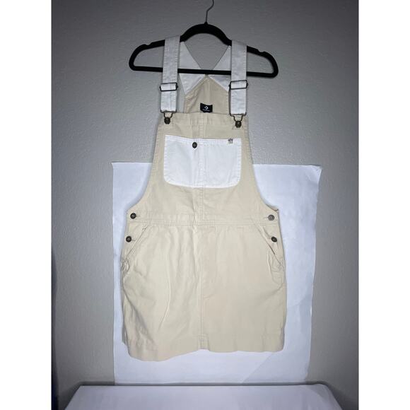 Converse Cream Overalls Size XL Adjustable Straps NWT Casual Streetwear - Picture 13 of 14
